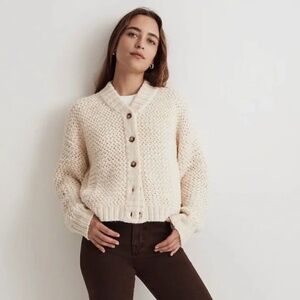 Madewell Bomber Cardigan Sweater - Small